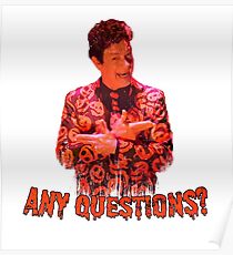 David S. Pumpkins - Any Questions? VI - White Poster