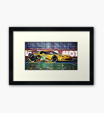 Chevrolet Corvette C6R GTE Pro Le Mans 24 2012 Framed Print
