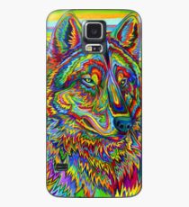 Colorful Psychedelic Rainbow Wolf Case/Skin for Samsung Galaxy