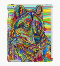 Colorful Psychedelic Rainbow Wolf iPad Case/Skin