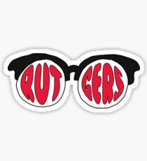 Rutgers Sunglasses Sticker