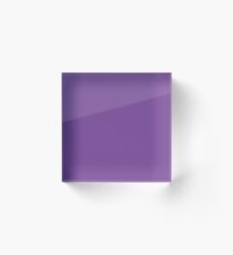 Solid - Purple (F5.1) Acrylic Block