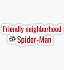 Friendly Neighborhood Spider-Man Sticker