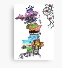 Prythian (with Compass and Roses) Metal Print