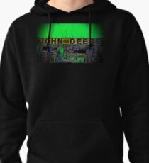 Sudadera con capucha Fotografía de granja de John Deere Tractor Engine verde