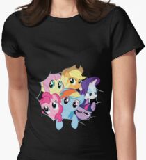 Mane Six Break Out! Women's Fitted T-Shirt