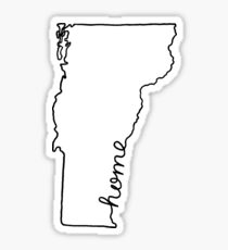 Vermont Home State Outline Sticker