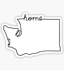 Washington Home State Gliederung Sticker