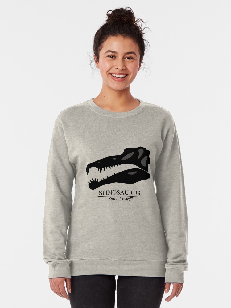 Alternate view of Spinosaurus Skull Pullover Sweatshirt