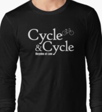 Cycle and Cycle. Bicycles at Law Long Sleeve T-Shirt