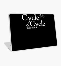 Cycle and Cycle. Bicycles at Law Laptop Skin