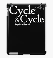 Cycle and Cycle. Bicycles at Law iPad Case/Skin