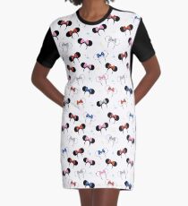 Magical Polka Dot Ears Graphic T-Shirt Dress