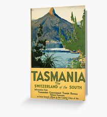 Vintage poster -Tasmania Greeting Card