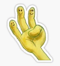 The Gangs All Here Spongebob Hand Sticker