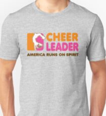Cheerleading T-Shirt Cheerleader America Runs On Spirit Unisex T-Shirt