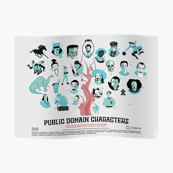 Public Domain Characters Poster