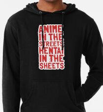 Anime in den Straßen Hentai in den Laken Leichter Hoodie