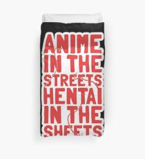 Anime in den Straßen Hentai in den Laken Bettbezug