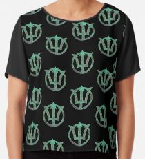 Poseidon Chiffon Top