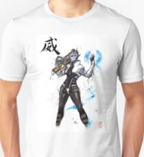 Aria from Mass Effect sumi and watercolor style Unisex T-Shirt