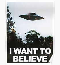 The X Files I Want to Believe Poster