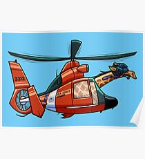 US Coast Guard Giraffe Poster