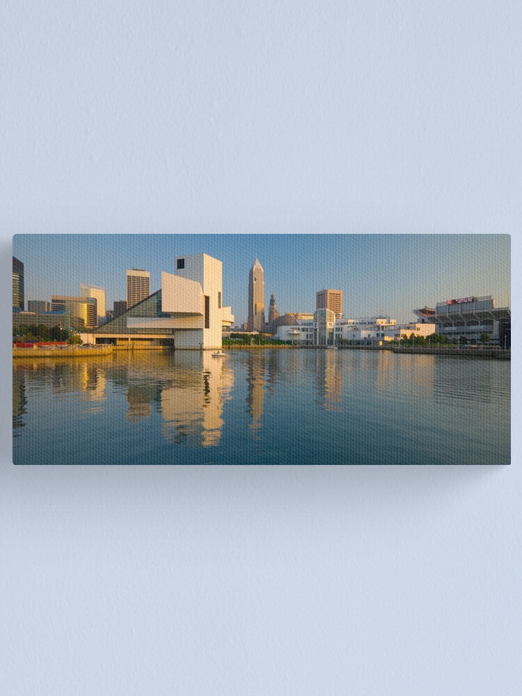 Alternate view of Cleveland Ohio Rock and Roll Hall of Fame (Alan Copson © 2007) Canvas Print