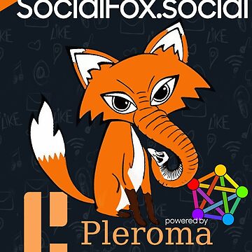 Artwork thumbnail, SocialFox.social logo (sF1-2022-10) by Regal-Music