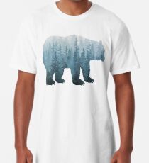 Misty Forest Bear - Türkis Longshirt