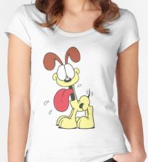 Happy Odie Women's Fitted Scoop T-Shirt