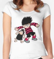 Dennis the Menace and Gnasher Women's Fitted Scoop T-Shirt