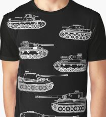 German Panzers of WWII Graphic T-Shirt