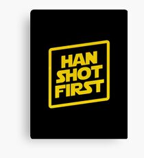 Han Shot First Canvas Print