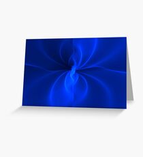 Blue Silk Greeting Card