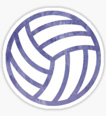 Volleyball Purple Sticker