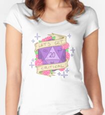 Camiseta entallada de cuello redondo d20 - Seamos críticos