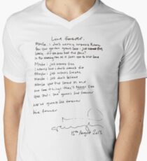 LIVE FOREVER - (handwritten - NG) Men's V-Neck T-Shirt