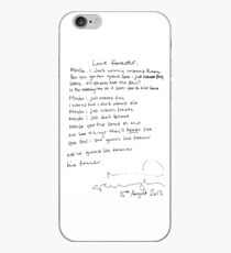 LIVE FOREVER - (handwritten - NG) iPhone Case