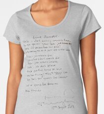 LIVE FOREVER - (handwritten - NG) Women's Premium T-Shirt