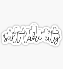 Stadtbildentwurf - Salzseestadt Sticker