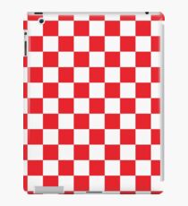 Red Checkered Pattern iPad Case/Skin