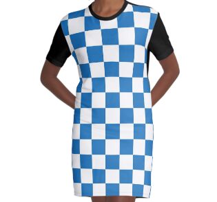  Blue Checkered Pattern  Posters by XanderOne Redbubble