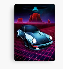 Porsche 911 - Neon Mesa Desert Canvas Print