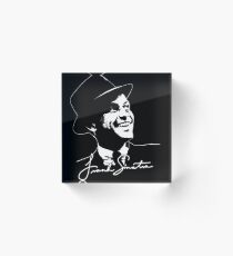 Frank Sinatra - Portrait and signature Acrylic Block