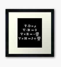 Maxwell's Equations Framed Print