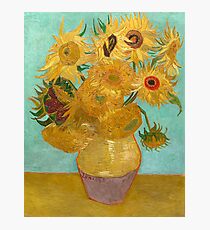Vase with Twelve Sunflowers by Vincent Van Gogh 1889 Photographic Print