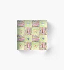 CANDY FLORAL THREE Acrylic Block