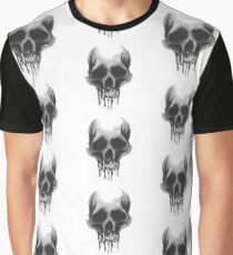 Watercolour Skull Graphic T-Shirt