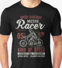 Motorcycle Racer Retro Vintage Unisex T-Shirt
